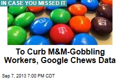 To Curb M&amp;M-Gobbling Workers, Google Chews Data