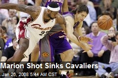 Marion Shot Sinks Cavaliers