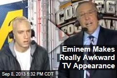 Eminem Makes Really Awkward TV Appearance