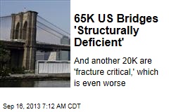 65K US Bridges &#39;Structurally Deficient&#39;