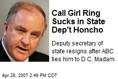 Call Girl Ring Sucks in State Dep't Honcho