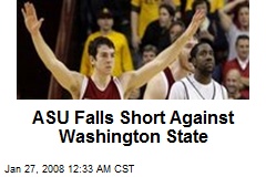 ASU Falls Short Against Washington State