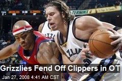 Grizzlies Fend Off Clippers in OT