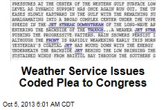 Weather Service Issues Coded Plea to Congress