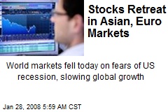 Stocks Retreat in Asian, Euro Markets