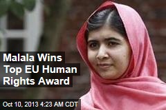 Malala Wins Top EU Human Rights Award