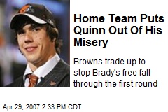 Home Team Puts Quinn Out Of His Misery