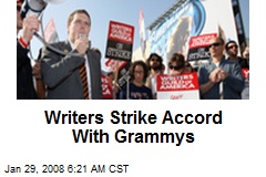 Writers Strike Accord With Grammys