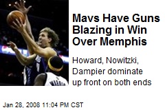 Mavs Have Guns Blazing in Win Over Memphis