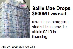 Sallie Mae Drops $900M Lawsuit