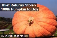 Thief Returns Stolen 100lb Pumpkin to Boy