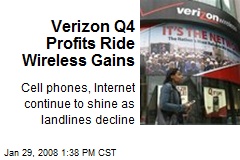 Verizon Q4 Profits Ride Wireless Gains