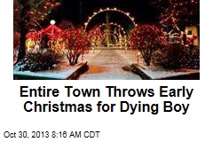 Entire Town Throws Early Christmas for Dying Boy