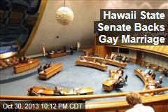 Hawaii State Senate Backs Gay Marriage