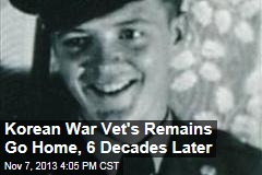 Korean War Vet&#39;s Remains Go Home, 6 Decades Later
