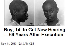 Boy, 14, May Get New Trial&mdash; 69 Years After Execution