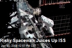 Risky Spacewalk Juices Up ISS