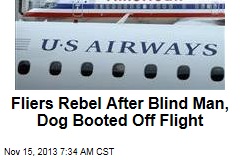 Fliers Rebel After Blind Man, Dog Booted Off Flight