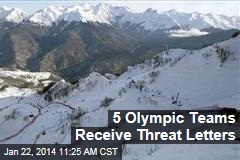 5 Olympic Teams Receive Threat Letters