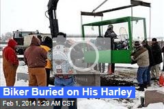 Biker Buried on His Harley