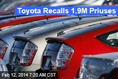 Toyota Recalls 1.9M Priuses