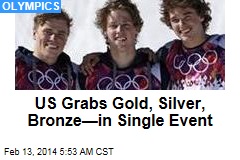 US Sweeps Men&#39;s Slopestyle Skiing