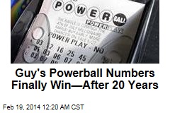 Guy&#39;s Powerball Numbers Pay Off After 20 Years
