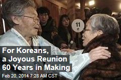 For Koreans, a Joyous Reunion 60 Years in Making