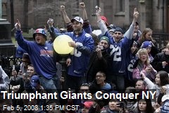 Triumphant Giants Conquer NY
