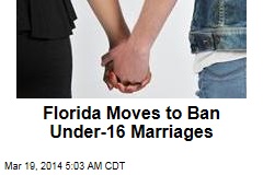 Florida Moves to Ban Under-16 Marriages
