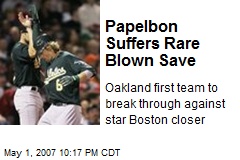 Papelbon Suffers Rare Blown Save