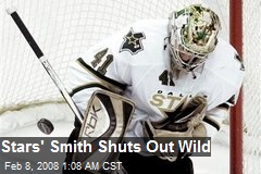 Stars' Smith Shuts Out Wild