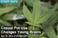 Casual Pot Use Changes Young Brains