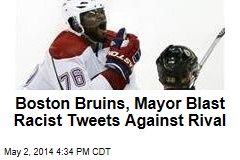 Boston Bruins, Mayor Blast Racist Tweets Against Rival