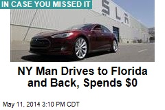NY Man Drives to Florida and Back, Spends $0