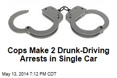 Cops Make 2 Drunk-Driving Arrests in Single Car