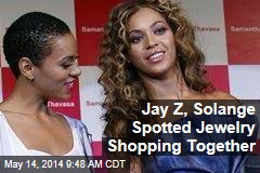 Jay Z, Solange Spotted Jewelry Shopping Together
