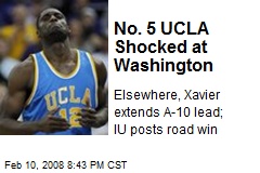 No. 5 UCLA Shocked at Washington