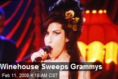 Winehouse Sweeps Grammys