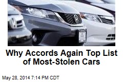 Why Accords Again Top List of Most-Stolen Cars