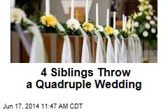 4 Siblings Throw a Quadruple Wedding