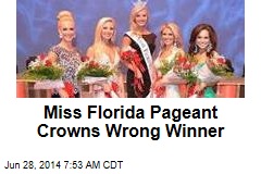Miss Florida Pageant Crowns Wrong Winner