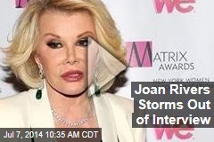 Joan Rivers Storms Out of Interview