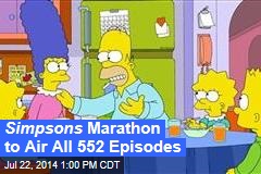 Simpsons Marathon to Air All 552 Episodes