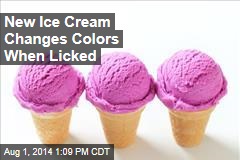 New Ice Cream Changes Colors When Licked