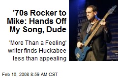 '70s Rocker to Mike: Hands Off My Song, Dude
