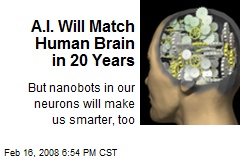 A.I. Will Match Human Brain in 20 Years