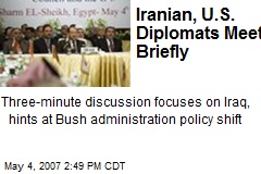 Iranian, U.S. Diplomats Meet Briefly