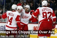 Wings Win Chippy One Over Avs