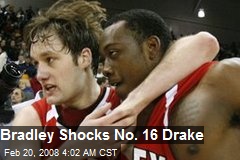 Bradley Shocks No. 16 Drake